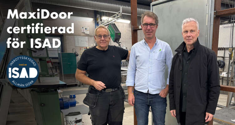 MaxiDoor-ISAD-certifierad