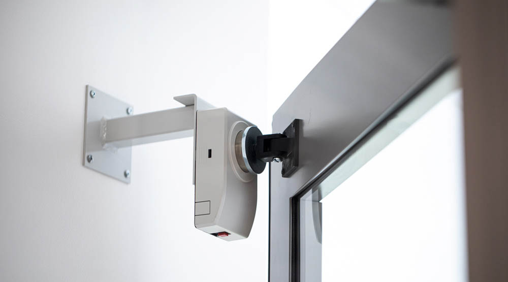 Door electronics for security doors